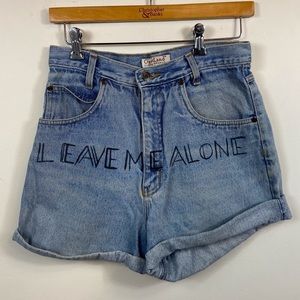 Leave Me Alone High Waisted Shorts